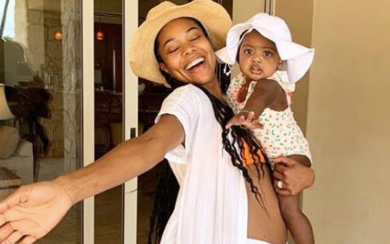 Gabrielle Union and Kaavia