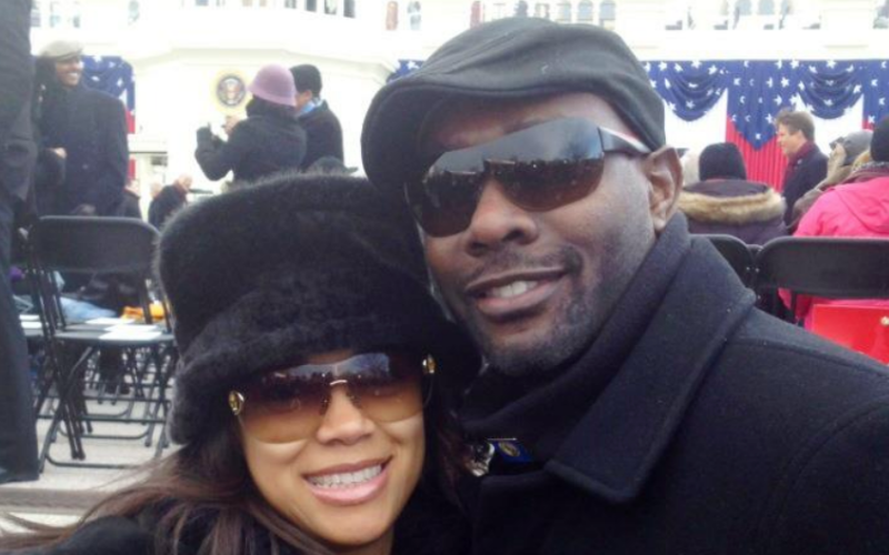 morris chestnut and his wife