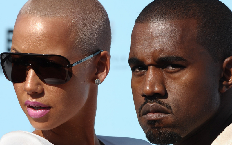 kanye west amber rose